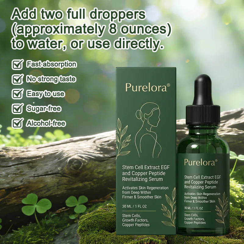 💖Change from the inside out | Purelora® Stem Cell–Derived EGF & Copper Peptide Activating Serum  (Deeply activates skin renewal from within for firmer, smoother-looking skin) - Image 2