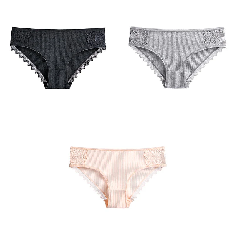 3 Pcs Cotton Women's Panties Lace Underwear High Quality Soft Breathable Female Briefs Underwear For Woman Lingerie New BANNIROU - Image 21