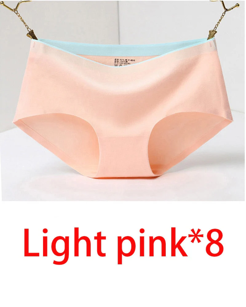 8Pcs Briefs for Women fashion sexy woman panties Solid seamless underpants  cpanties for women cotton underwear girl knickers - Image 11