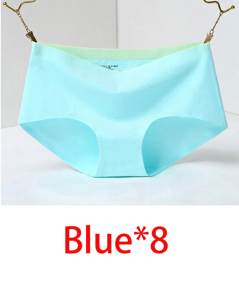 8Pcs Briefs for Women fashion sexy woman panties Solid seamless underpants  cpanties for women cotton underwear girl knickers - Image 13