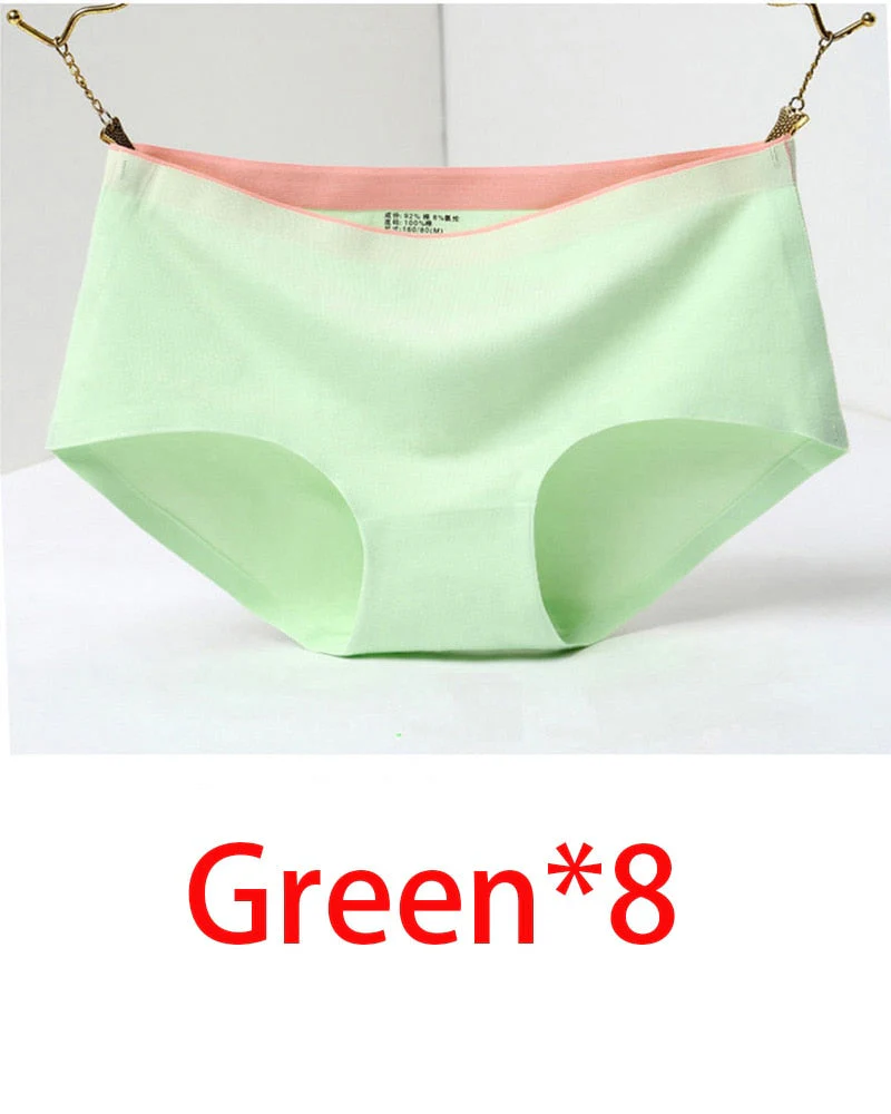 8Pcs Briefs for Women fashion sexy woman panties Solid seamless underpants  cpanties for women cotton underwear girl knickers - Image 8