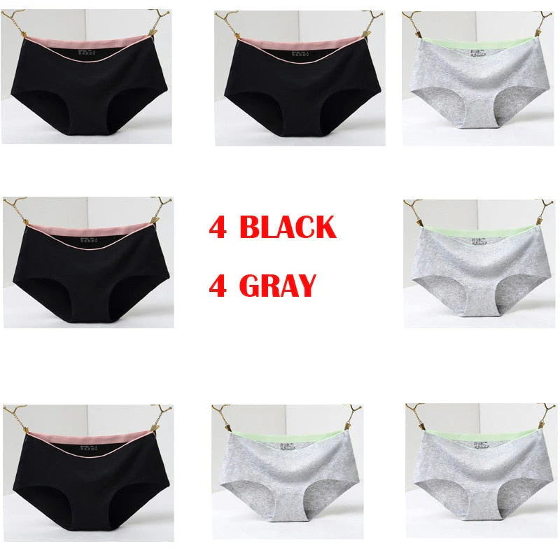 8Pcs Briefs for Women fashion sexy woman panties Solid seamless underpants  cpanties for women cotton underwear girl knickers - Image 9