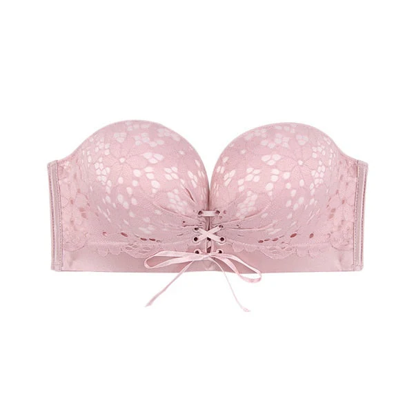 Lace Women Strapless Bra For Dress Wireless Super Push Up Invisible Backless Bra Small Breast Sexy Brassiere Seamless Bralette - Image 3