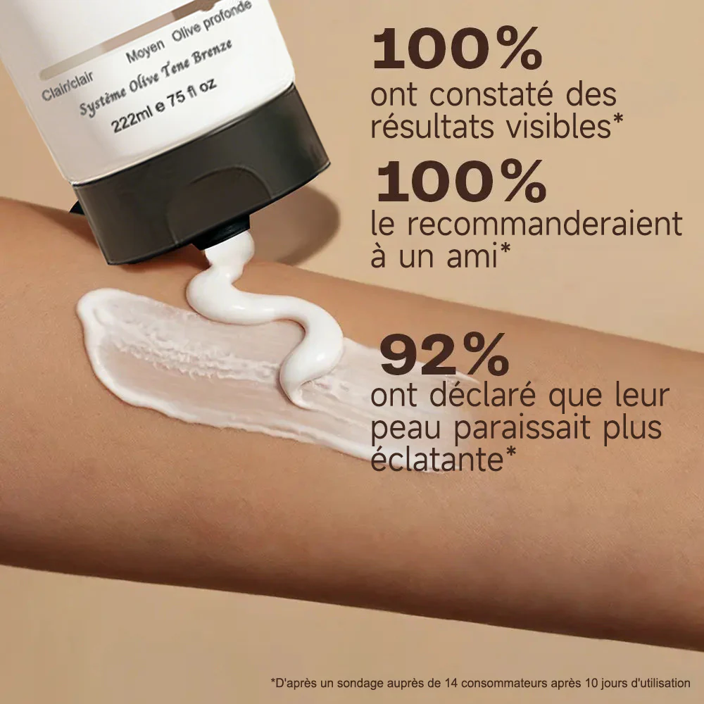 🇫🇷Purelora® Natural Olive Bronze Self Tanner Lotion Corps – Éclat progressif sans soleil, application uniforme, sans sous-ton orangé, hydratation intense, végan et cruelty-free - Image 7