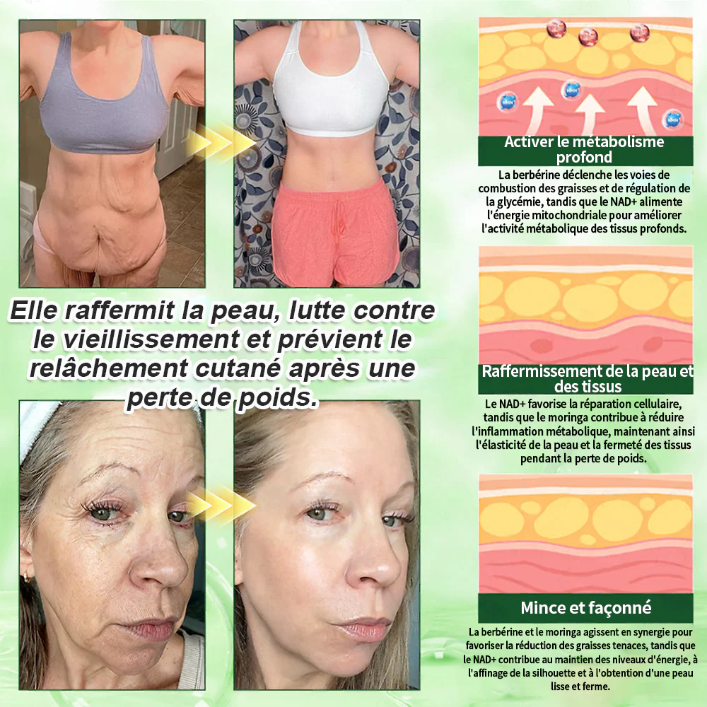 🇫🇷 Nouveauté 2026丨 Purelora® Moringa Berbérine x NAD+ Patch Nano-Microneedle 10-en-1 Une application par jour, changements visibles dès 7 jours. Pour accompagner la gestion du poids et le bien-être global. - Image 9