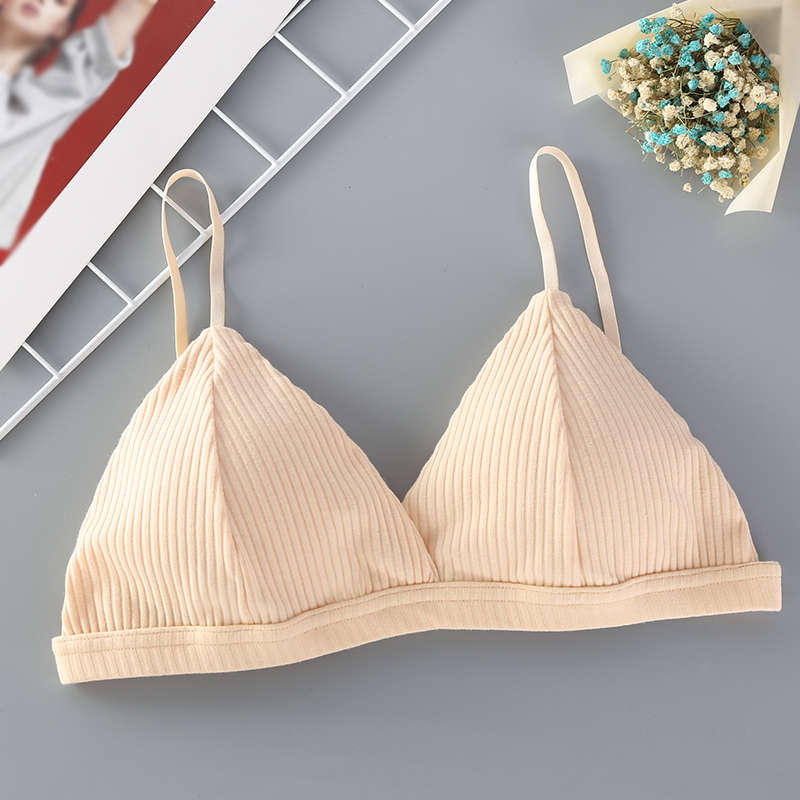 Sexy Women's Bra Sexy Lingerie Triangle Cup Threaded Cotton Bralettes Comfortable Brassie Female Seamless Underwear - Image 4