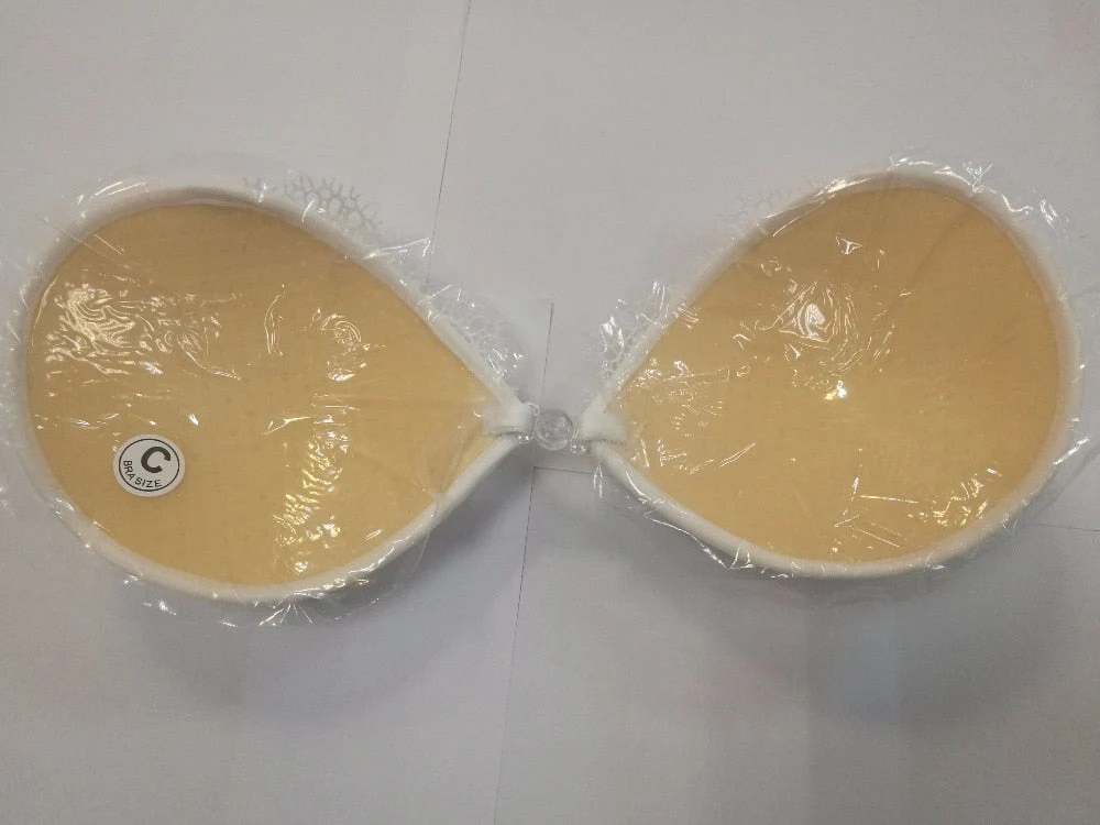 White Lace Embroidery Bra Super Push Up Silicone Bralette Backless Strapless Invisible  Pushup Sticky Bras for Women Wedding - Image 3