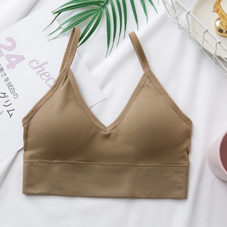 Women Sexy Crop Tops Tube Top Female Streetwear Sleeveless Camis Seamless Sports Lingerie Tee Bra Crop Top Bandeau Top Tank - Image 10