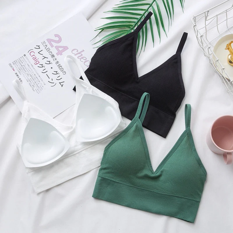 Women Sexy Crop Tops Tube Top Female Streetwear Sleeveless Camis Seamless Sports Lingerie Tee Bra Crop Top Bandeau Top Tank - Image 34